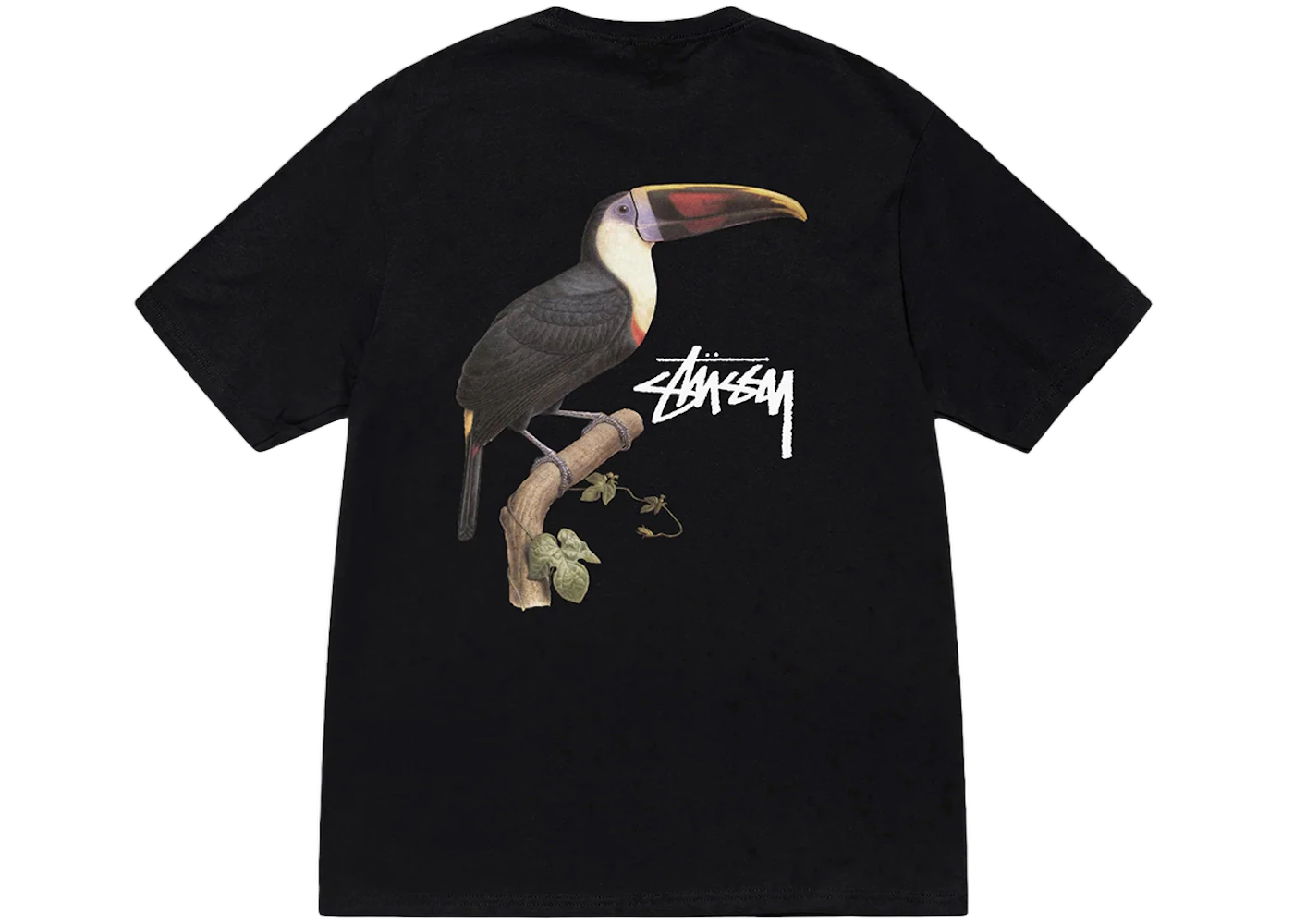 Stussy Toucan Tee Black, Black (stussy-toucan-tee-black)