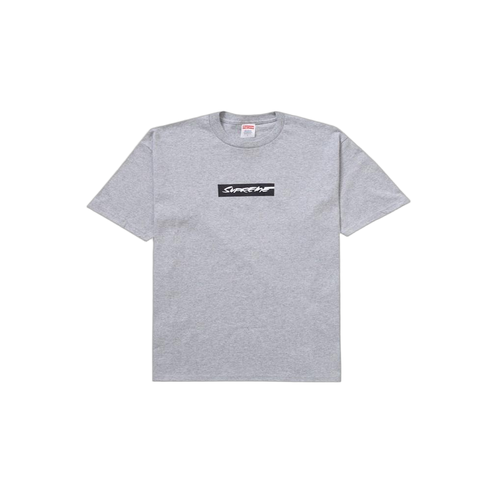 Supreme Futura Box Logo Tee Heather Grey