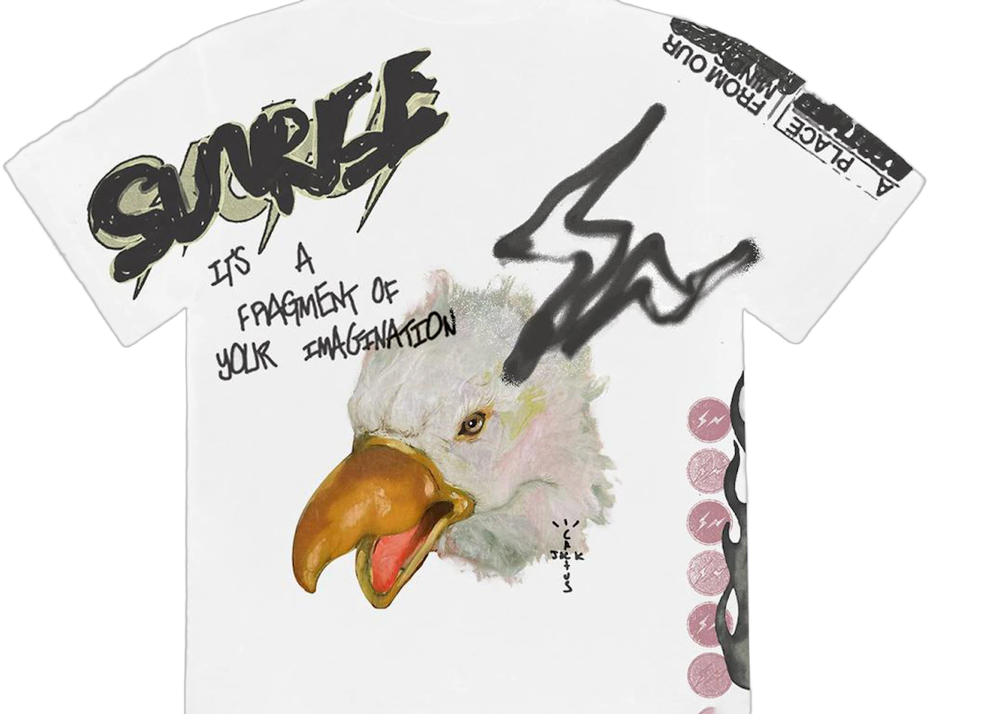 Travis Scott Cactus Jack For Fragment Sunrise Tee White