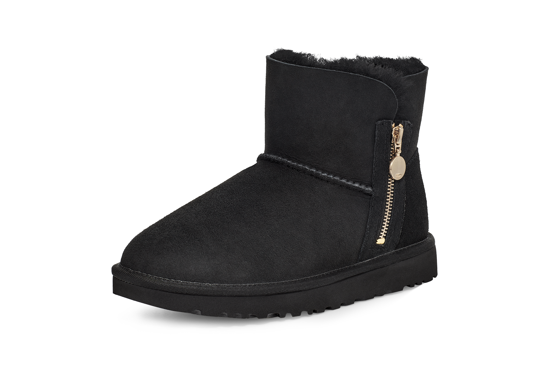 UGG Bailey Zip Mini Boot Black, Black (1112481-BLK)