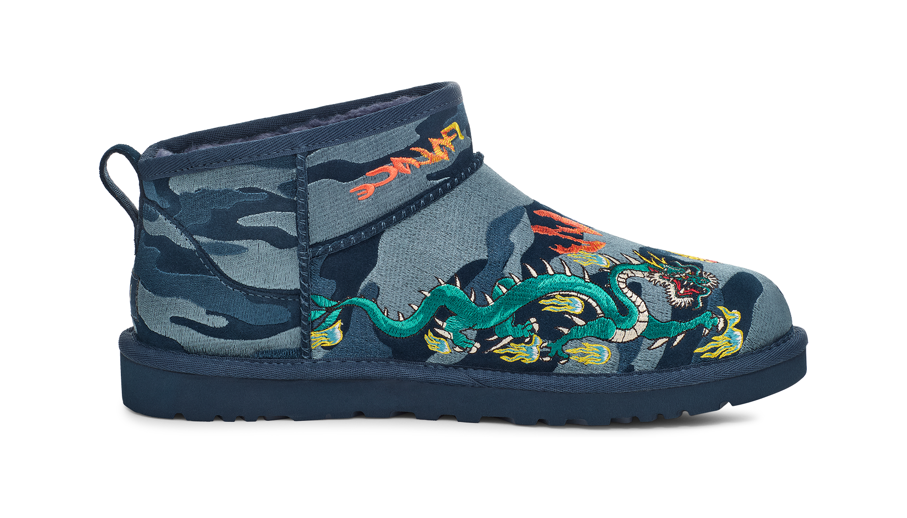 UGG Classic Ultra Mini Boot Palace Navy Camo, Navy (1172071-BCM)