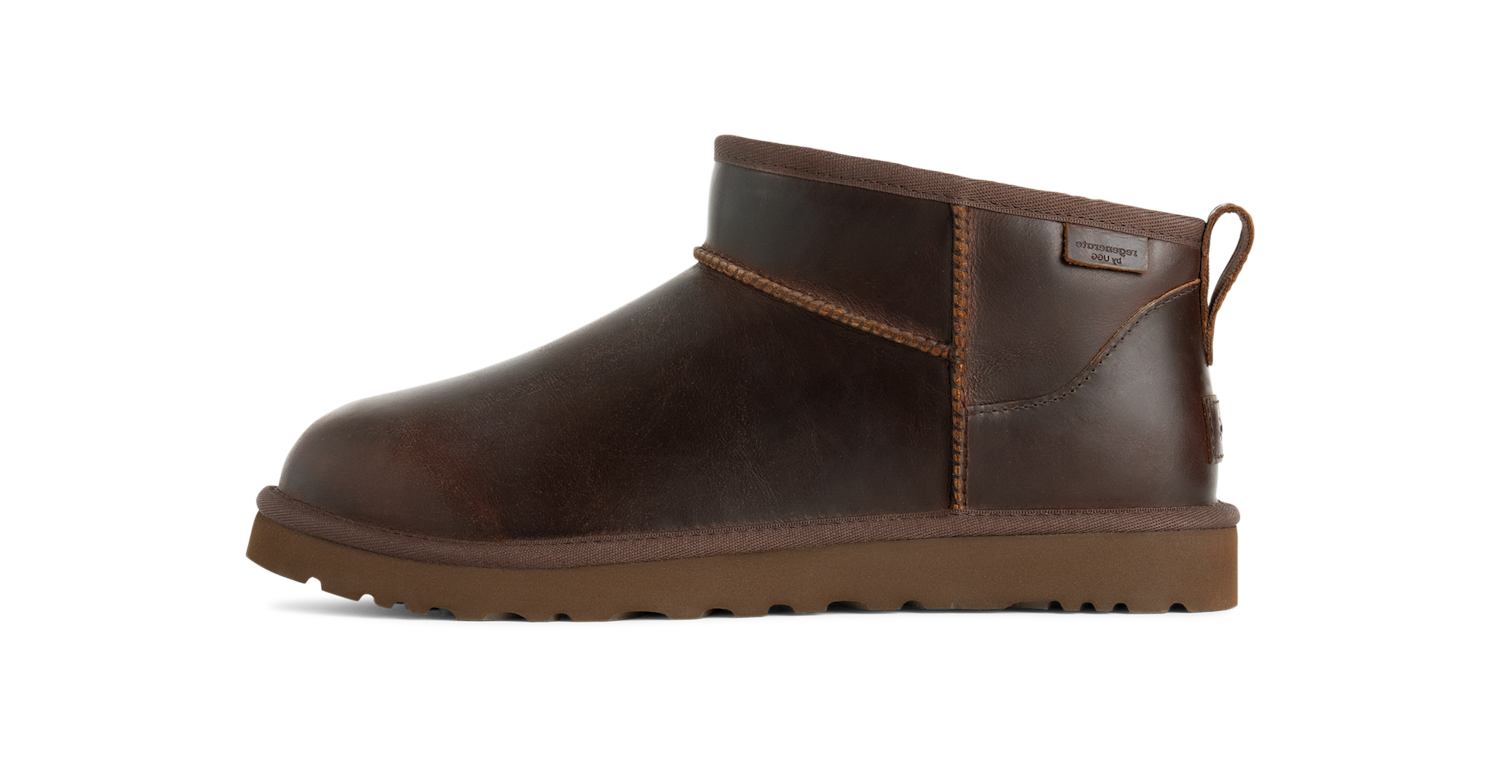 UGG Classic Ultra Mini LTHR Regen Boot Ironwood, Ironwood (1158191-IWD)