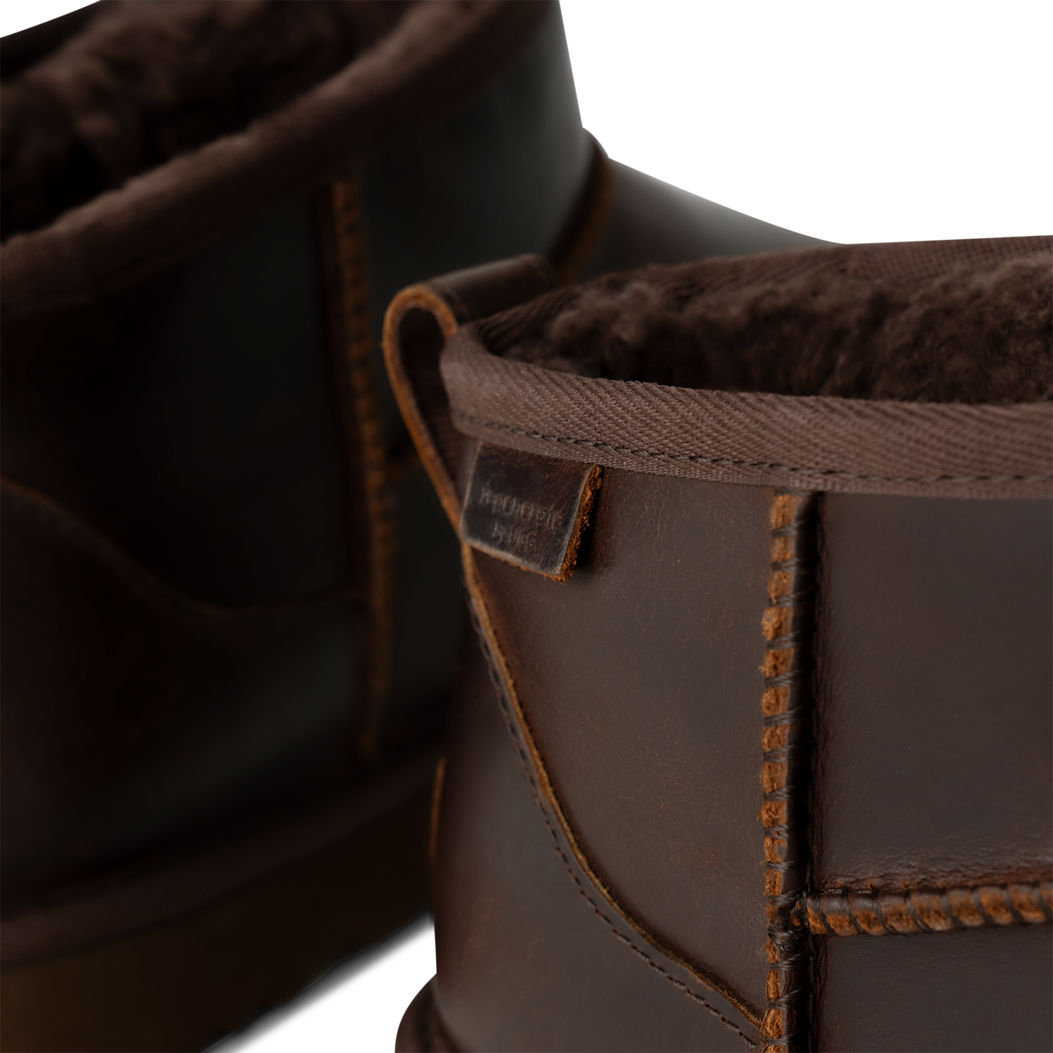 UGG Classic Ultra Mini LTHR Regen Boot Ironwood, Ironwood (1158191-IWD)