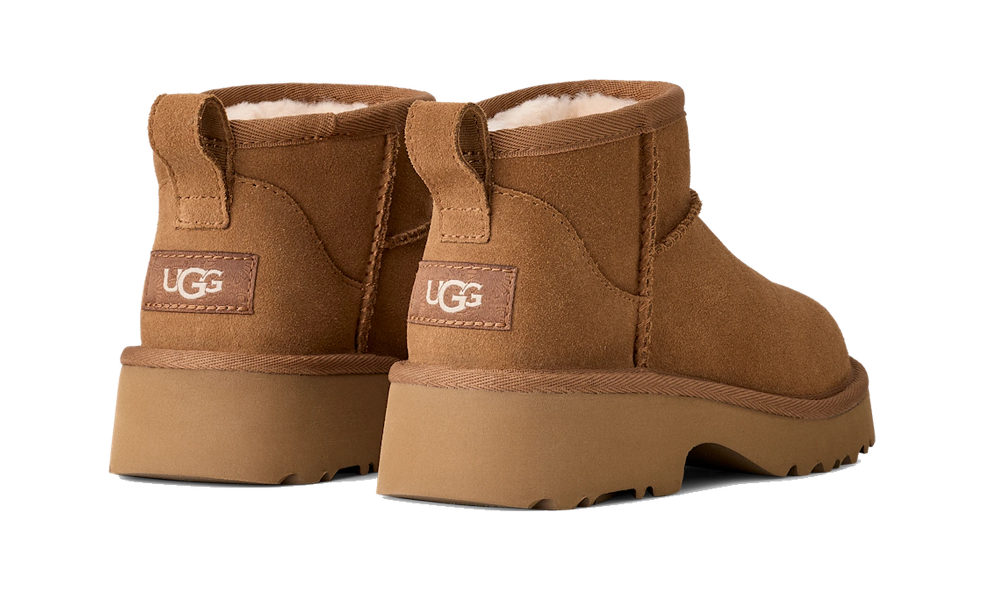UGG Classic Ultra Mini New Heights Boot Chestnut (Kids)