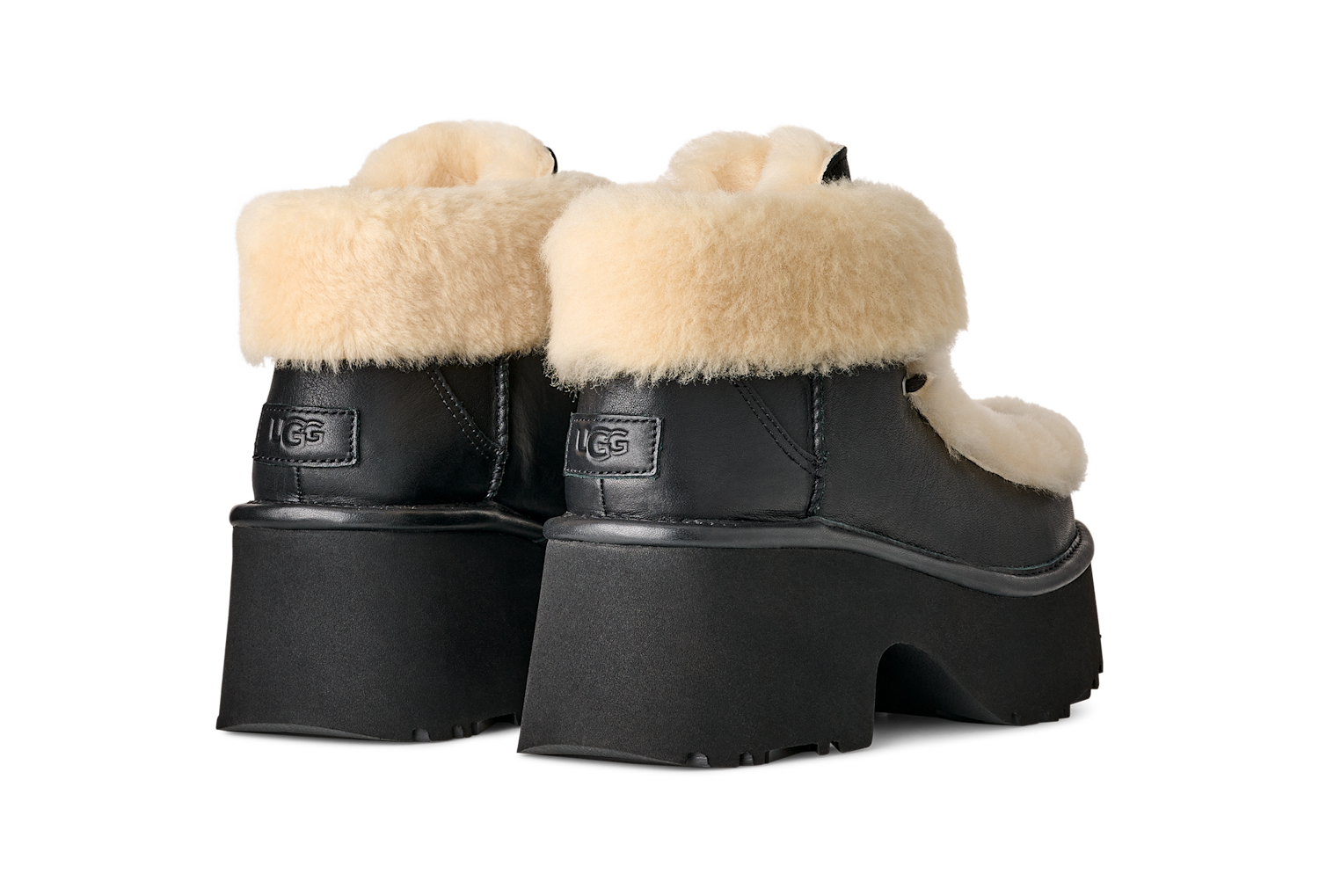 UGG Esmee Leather Lace Up Boot Black, Black (1176110-BLK)