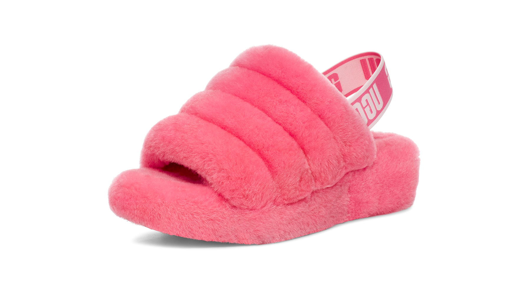 UGG Fluff Yeah Slide Pink Rose, Pink Rose (1095119-PKRS)