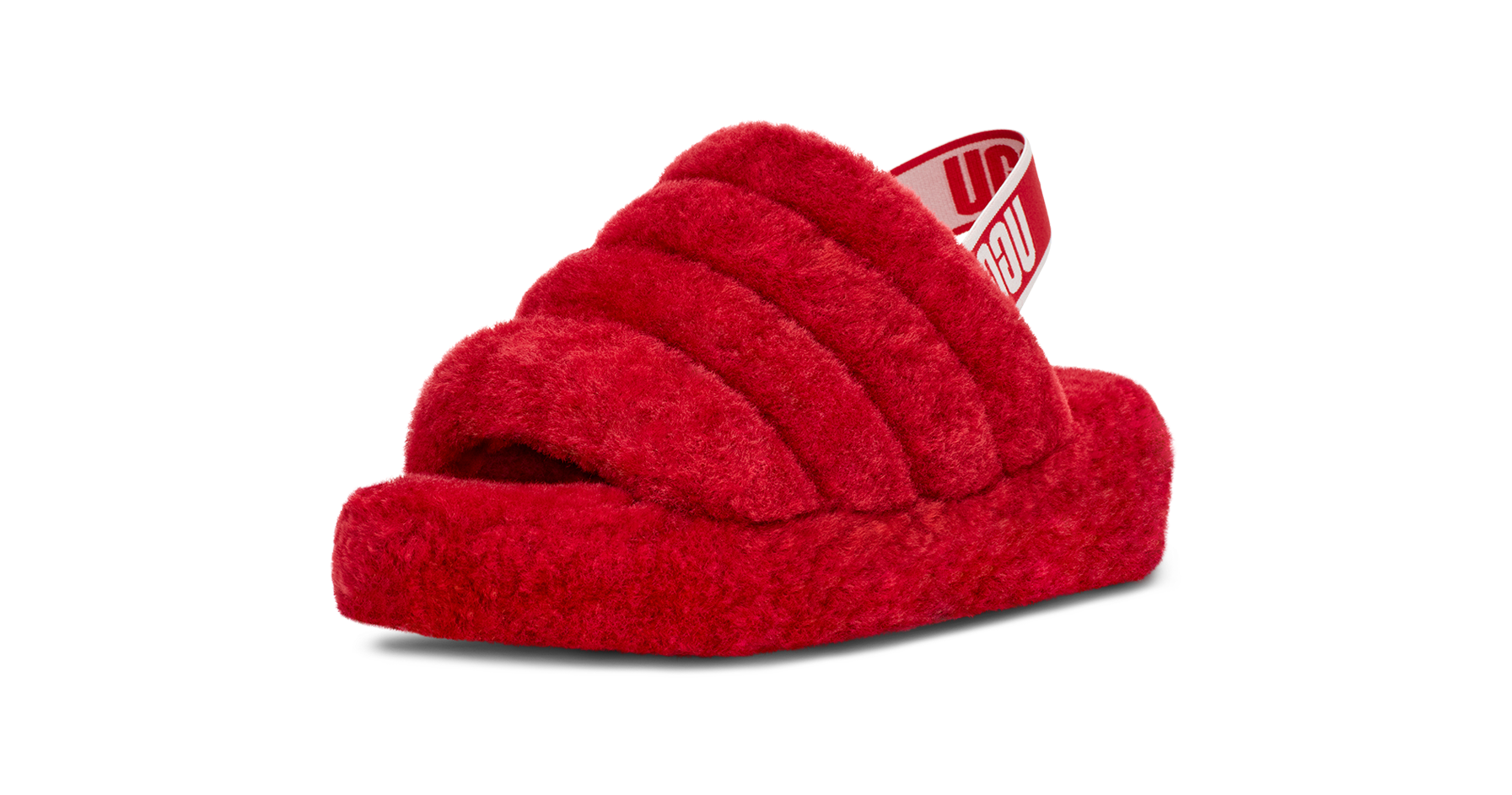 UGG Fluff Yeah Slide Ribbon Red, Ribbon Red (1095119-RBRD)