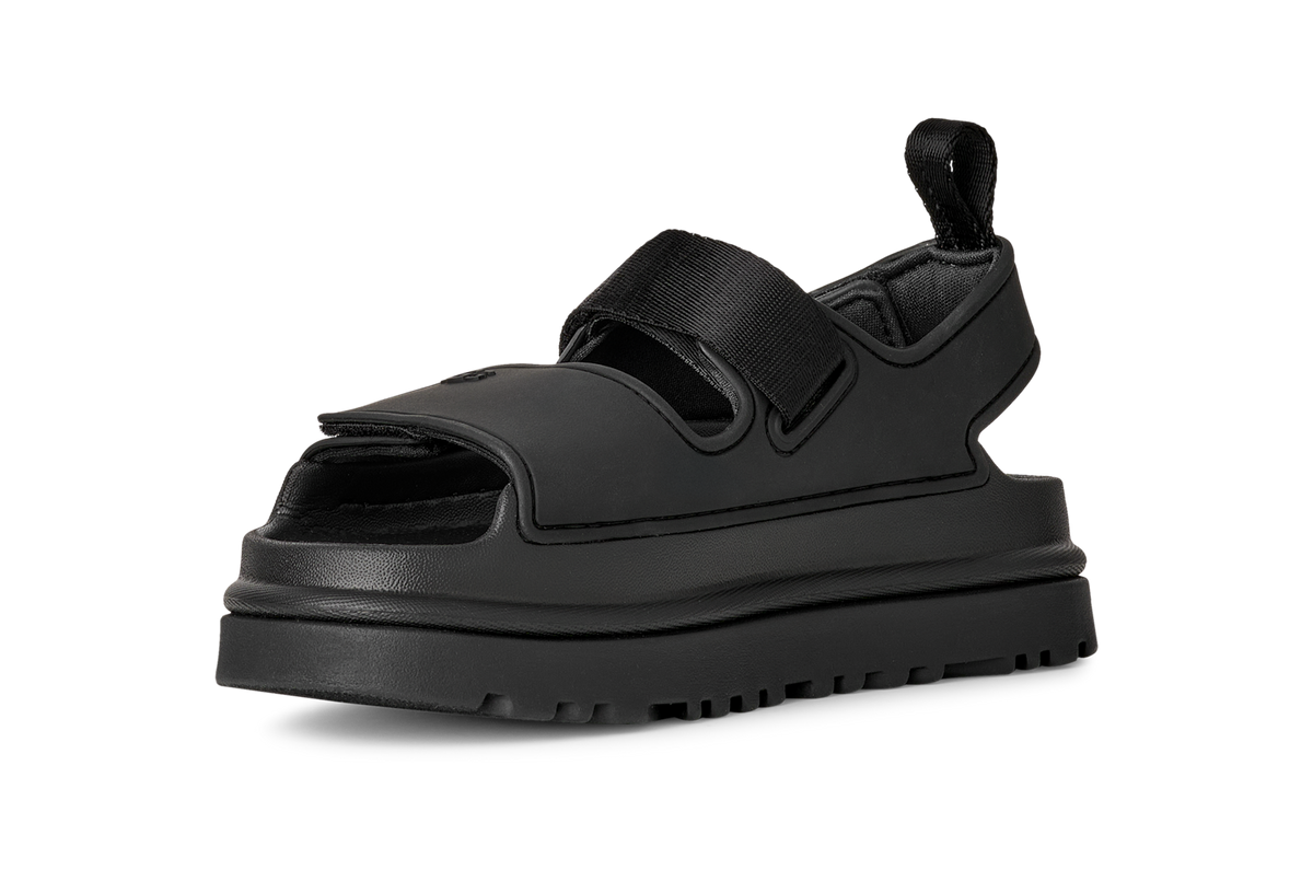 UGG GoldenGlow Sandal Black (Kids), Black (1152813K-BLK)