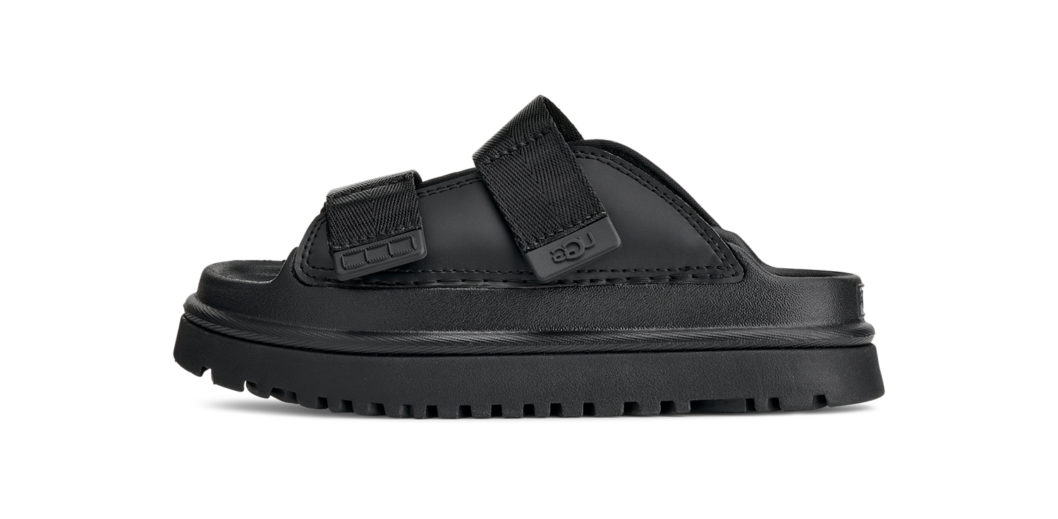 UGG GoldenGlow Slide Black (Kids), Black (1166513K-BLK)