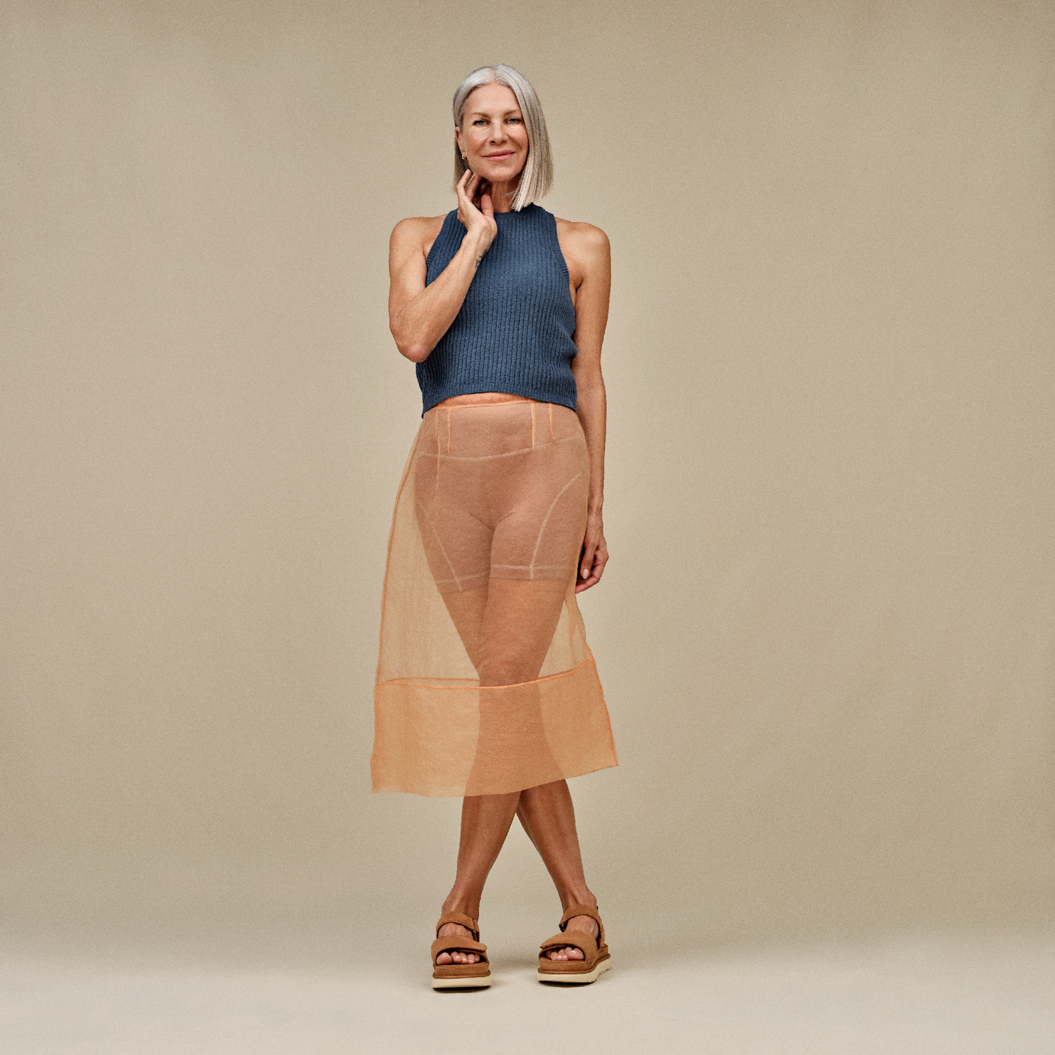 UGG Goldenstar Platform Sandal Chestnut, Chestnut (1136783-CHE)