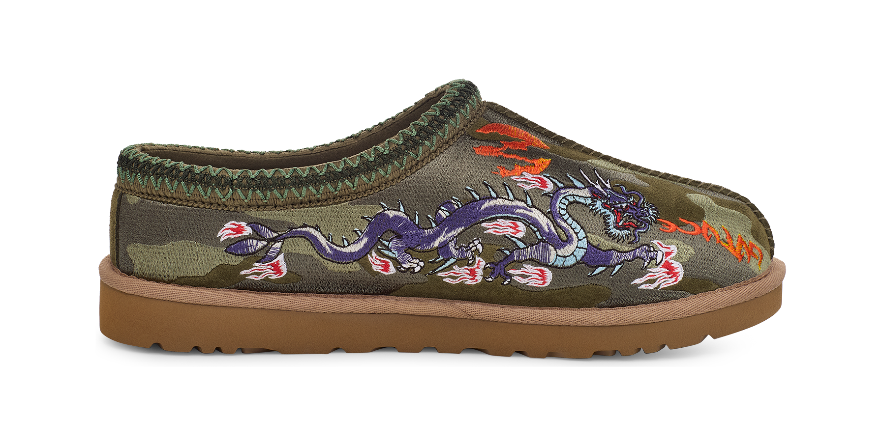 UGG Tasman Slipper Palace Burnt Olive Camo, Burnt Olive (1172070-GRNC)