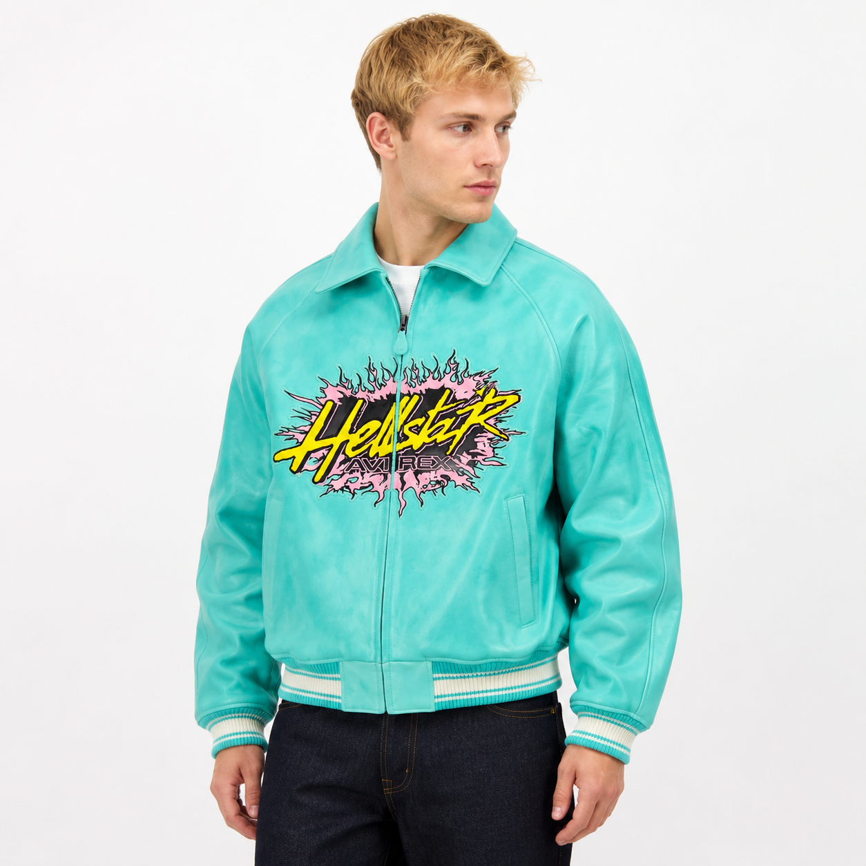 Hellstar x Avirex Jacket Turquoise
