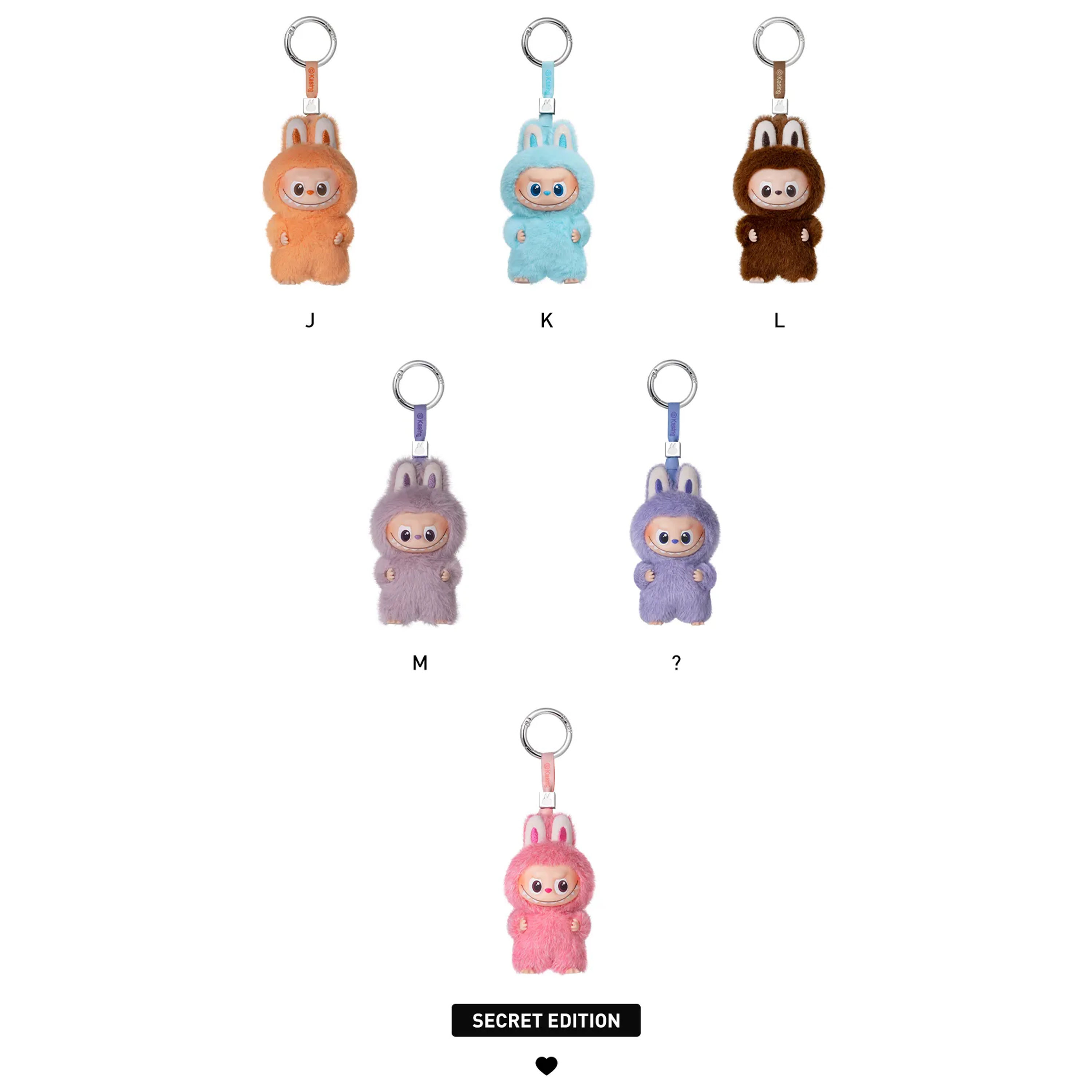 Pop Mart Labubu The Monsters Pin for Love Series Vinyl Plush Pendant Blind Box (A-M)