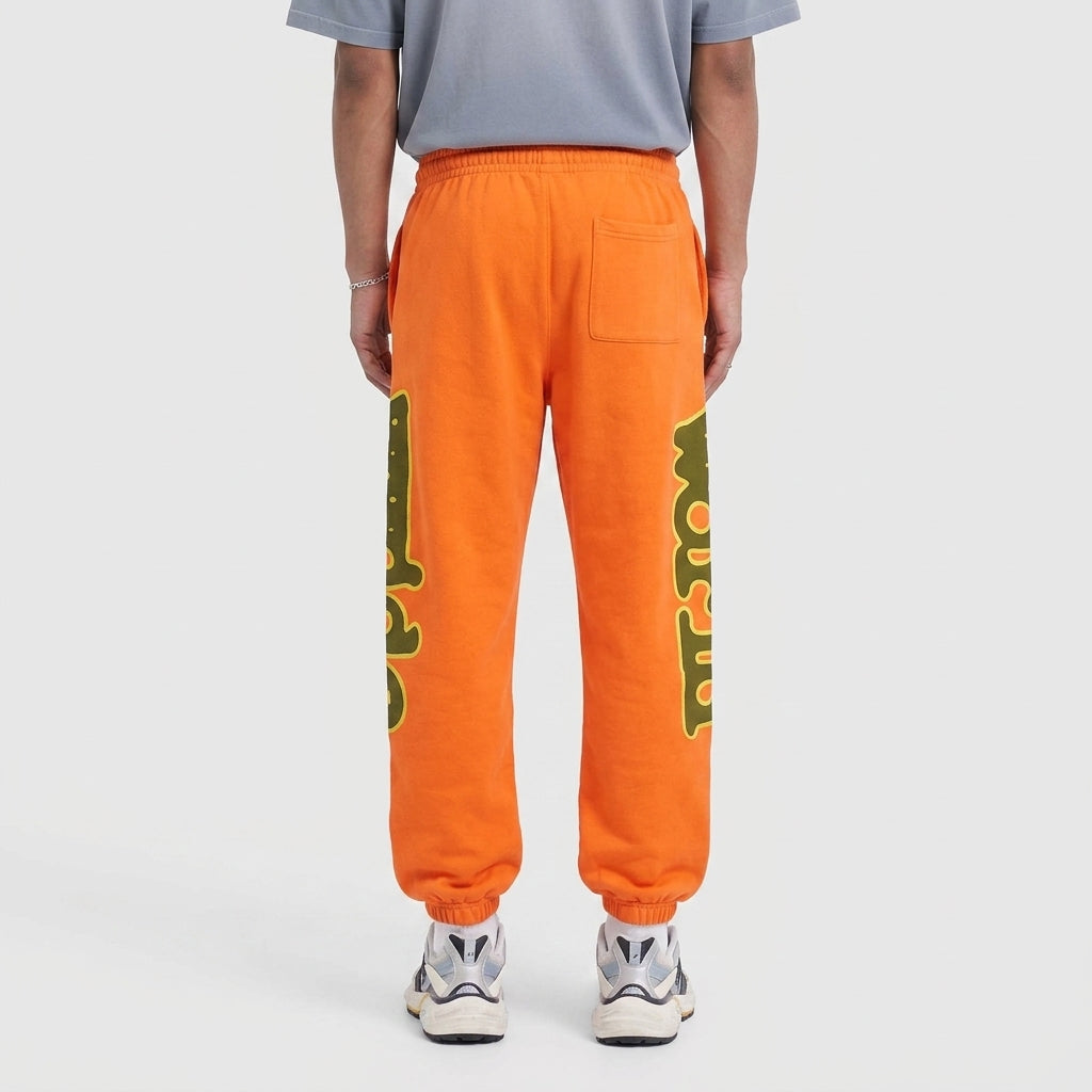 Sp5der World Beluga Sweatpants Orange