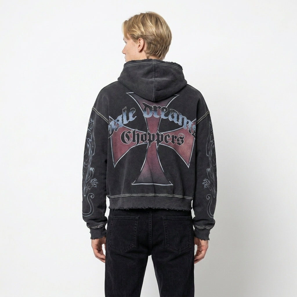 Vale Forever Hardy Boyz Zip Up Hoodie Black