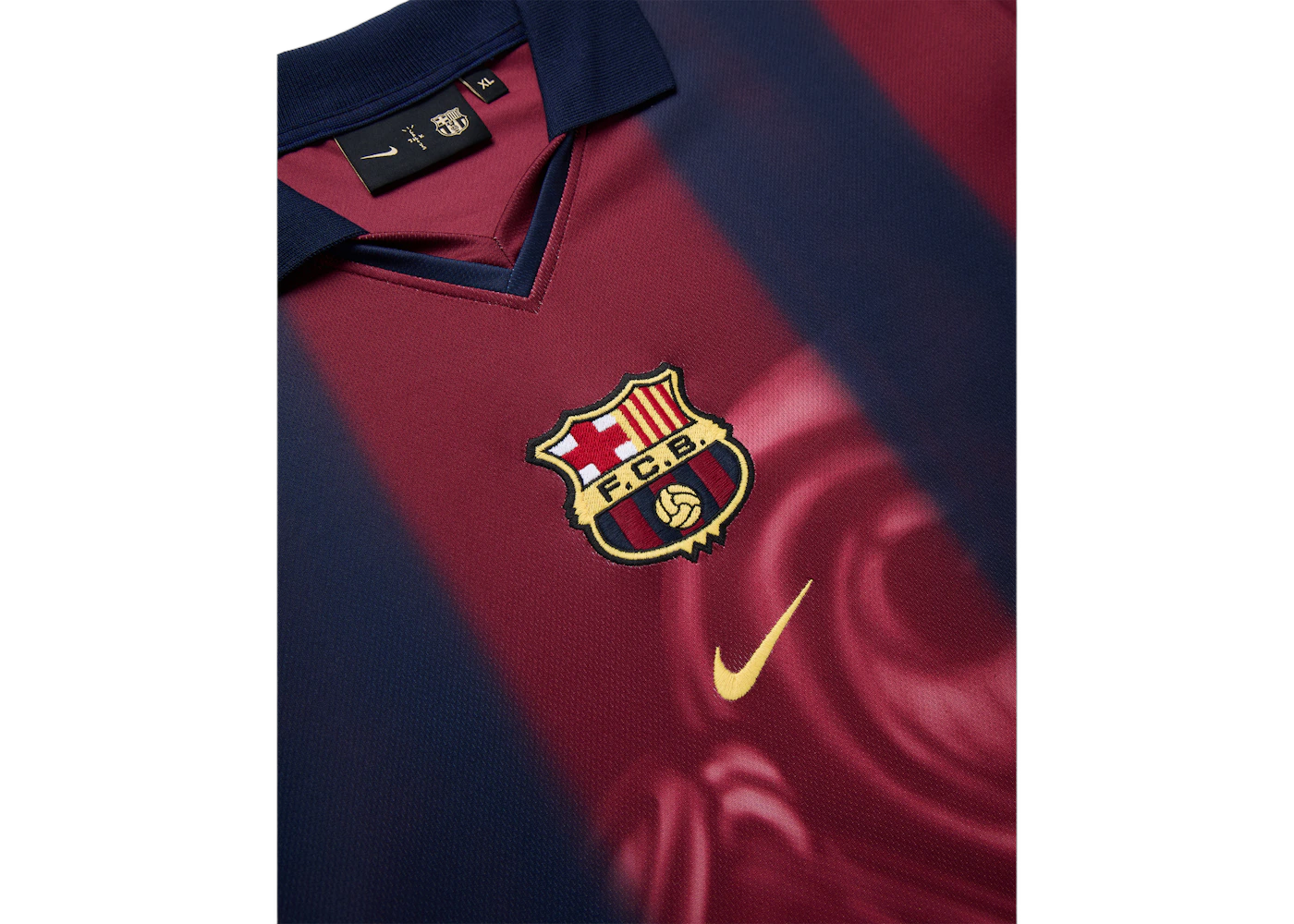 Travis Scott x Nike x FC Barcelona Retro 2000/01 Home Skeleton Jersey Multicolor