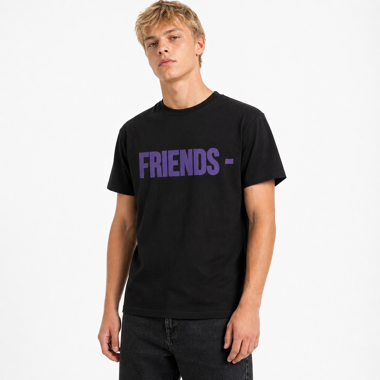 Vlone Friends T-Shirt Black/Purple