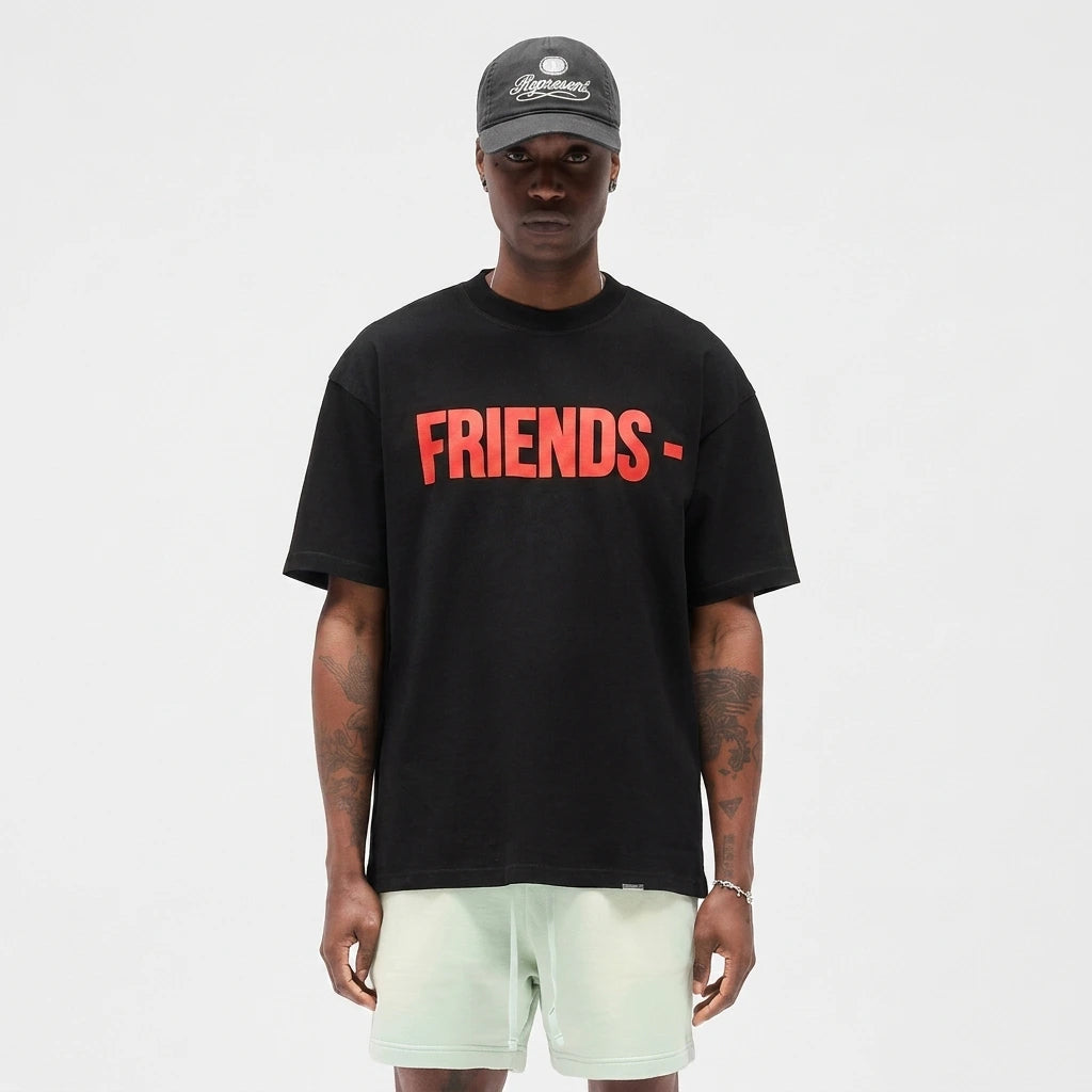 Vlone Friends T-Shirt Black/Red