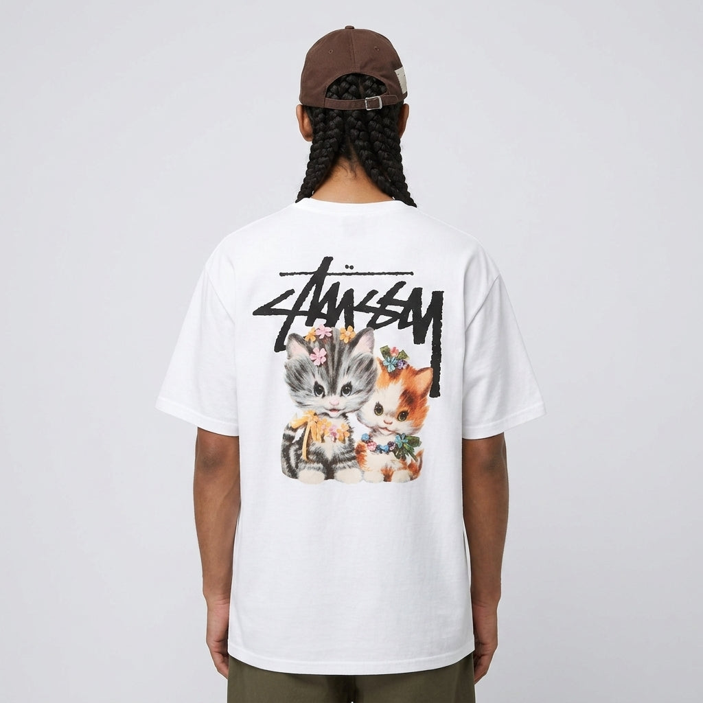 Stussy Kittens T-Shirt White