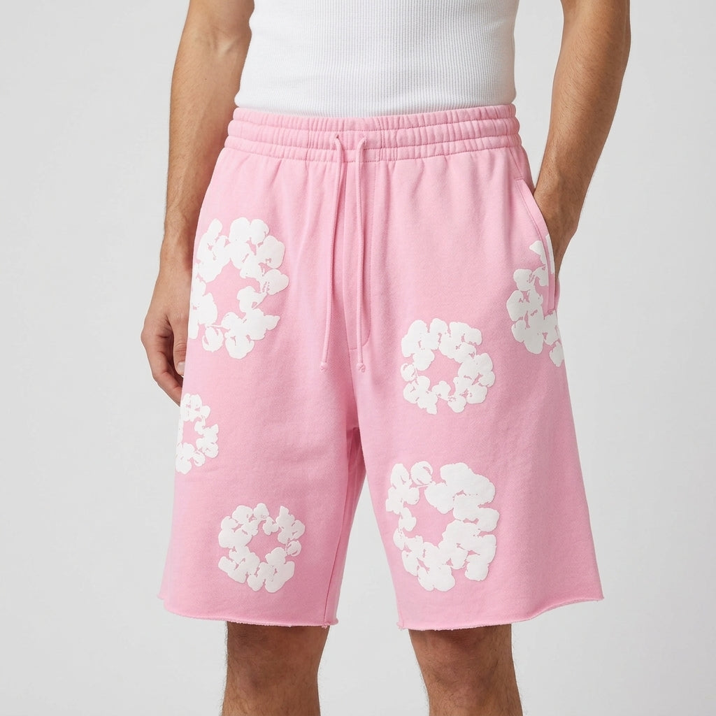Denim Tears The Cotton Wreath Shorts Pink