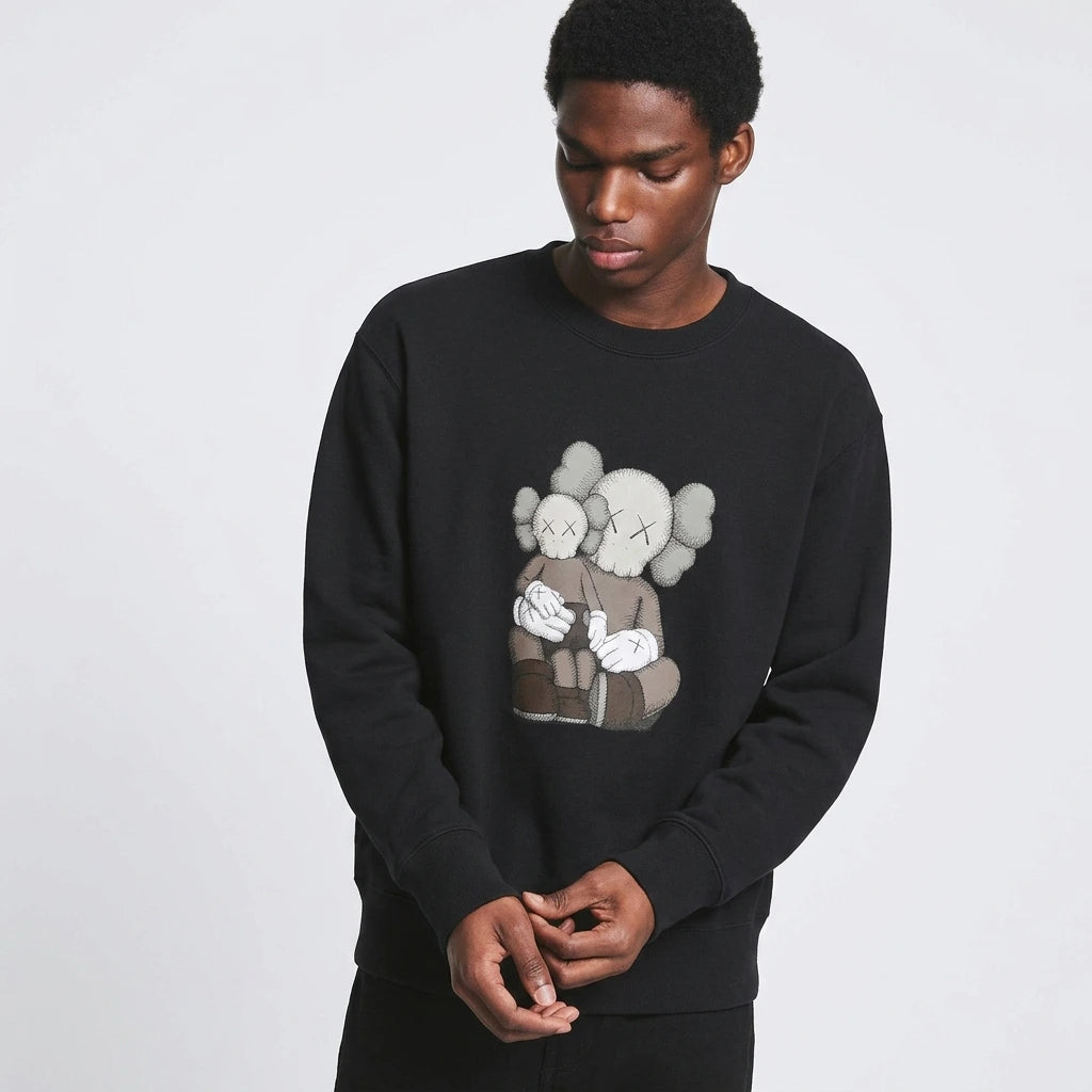 KAWS x Uniqlo Kids Longsleeve Sweatshirt (US Sizing) Black
