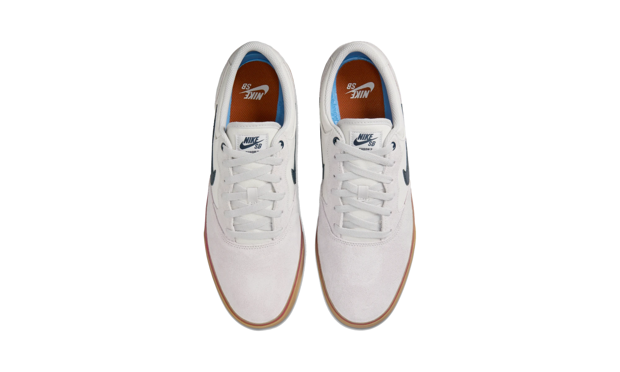 Nike SB Chron 2 Skate Shoe Vast Grey/Dark Russet/Gum Light Brown/Armoury Navy