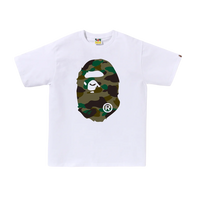 BAPE 1st Camo Big Ape Head T-Shirt White Green