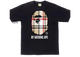 BAPE A Bathing Ape Check T-Shirt Black Beige