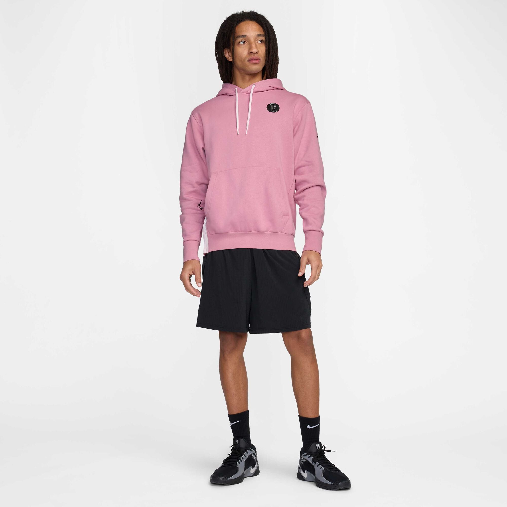 Sabrina Fleece Basketball Hoodie Elemental Pink/Pink Foam/Black