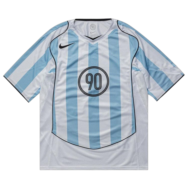 Nike T90 Dri-Fit Soccer Jersey Psychic Blue/White/Black/Black