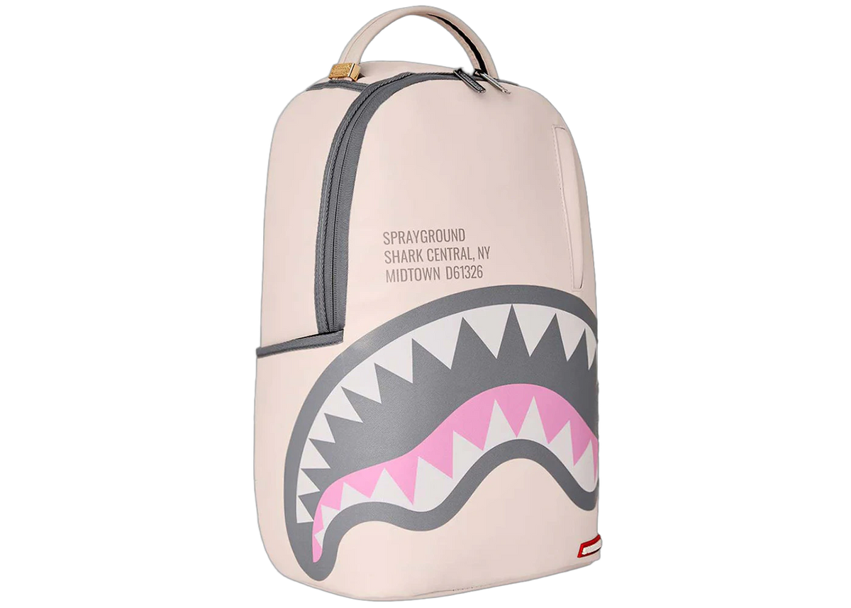 Sprayground Shark Central Rose DLXSV Backpack White/Black