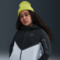 Nike Sportswear Tech Fleece Older Kids' Full-Zip Hoodie (Extended Size) Dark Grey Heather/Black/Black/Black