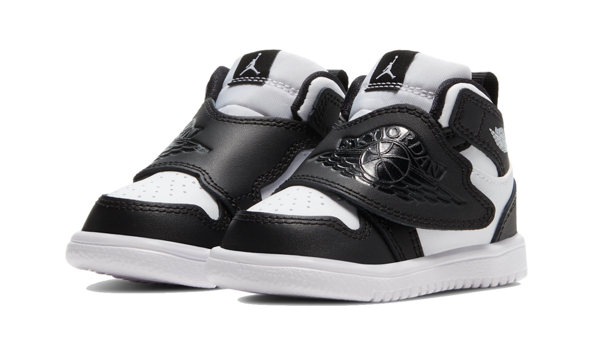 Sky Air Jordan 1 Baby and Toddler Shoe Black/White/Black