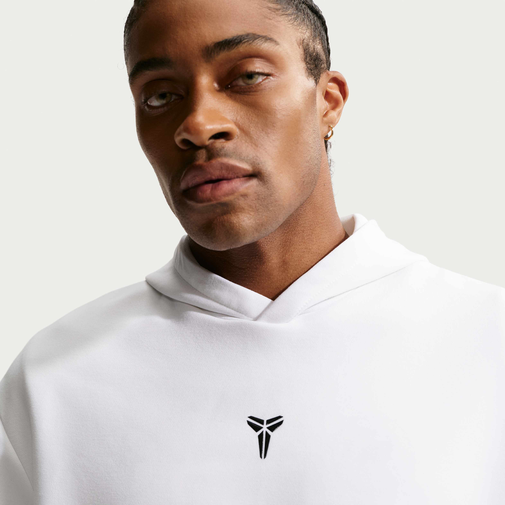 Kobe Dri-FIT Fleece Pullover Basketball Hoodie White/Black