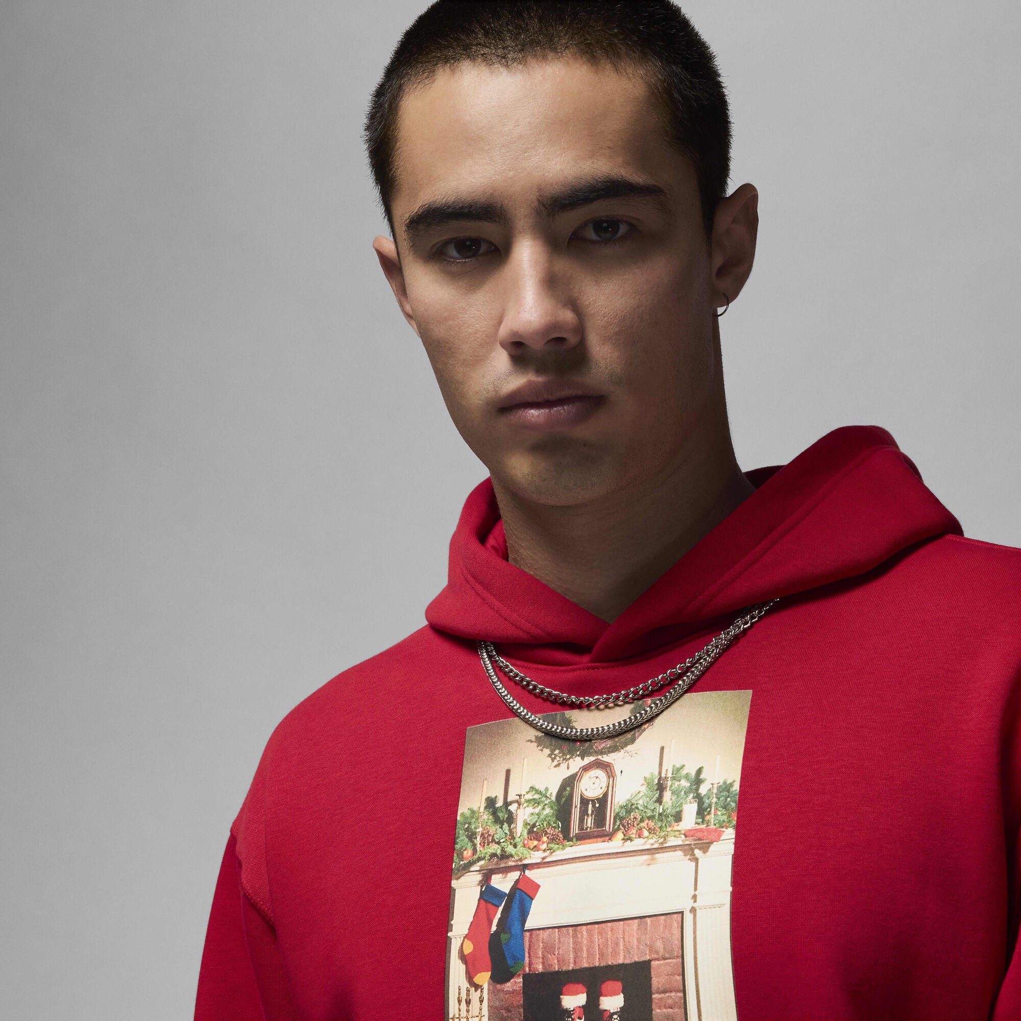Air Jordan Jumpman 'Chimney' Fleece Pullover Hoodie Gym Red/Black - Sneak