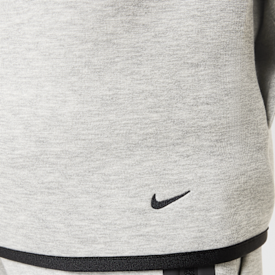 Nike Sportswear Tech Fleece Older Kids' Full-Zip Hoodie Dark Grey Heather/Dark Grey Heather/Black/Black - Sneak