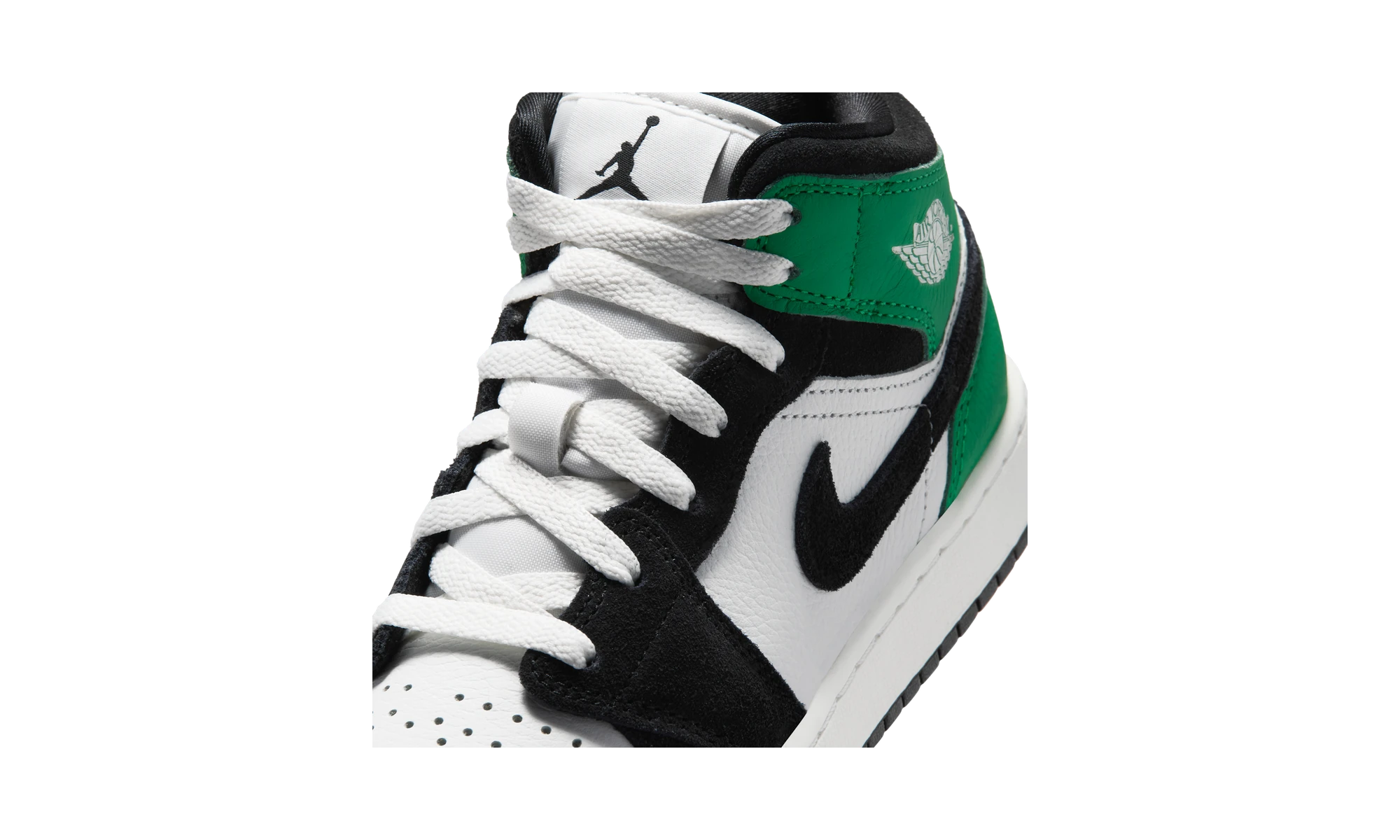 Air Jordan 1 Mid SE Summit White/Lucky Green/University Gold/Black