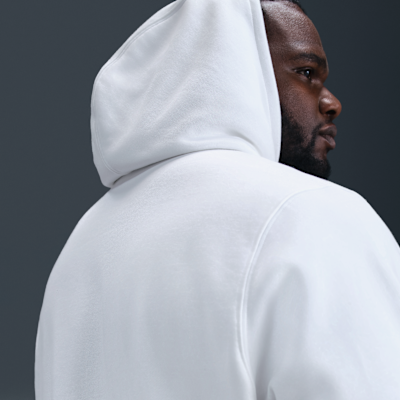 Nike Club Men's Pullover Fleece Hoodie White/White/Black