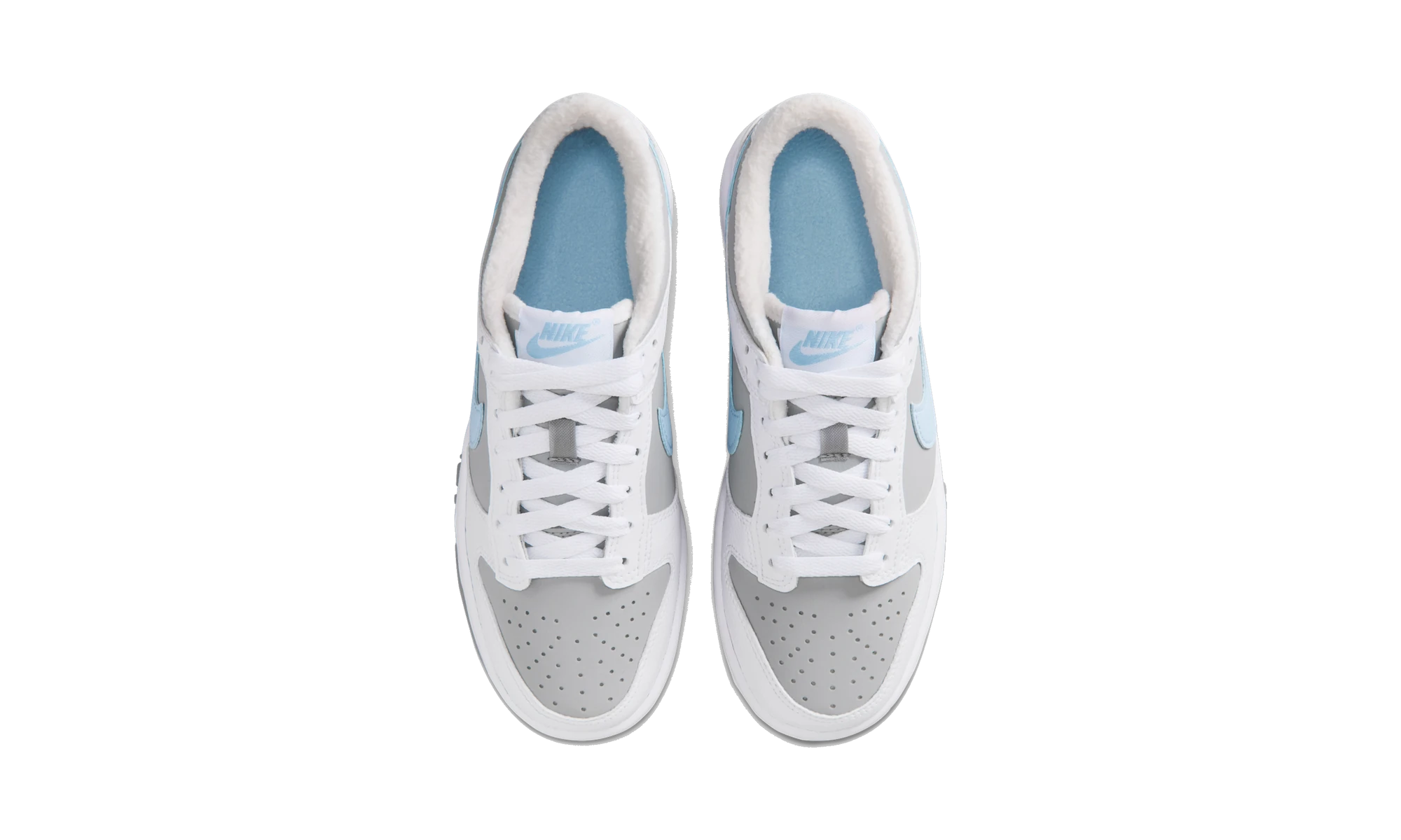 Nike Dunk Low (Boys') Shoes White/Light Smoke Grey/Celestine Blue