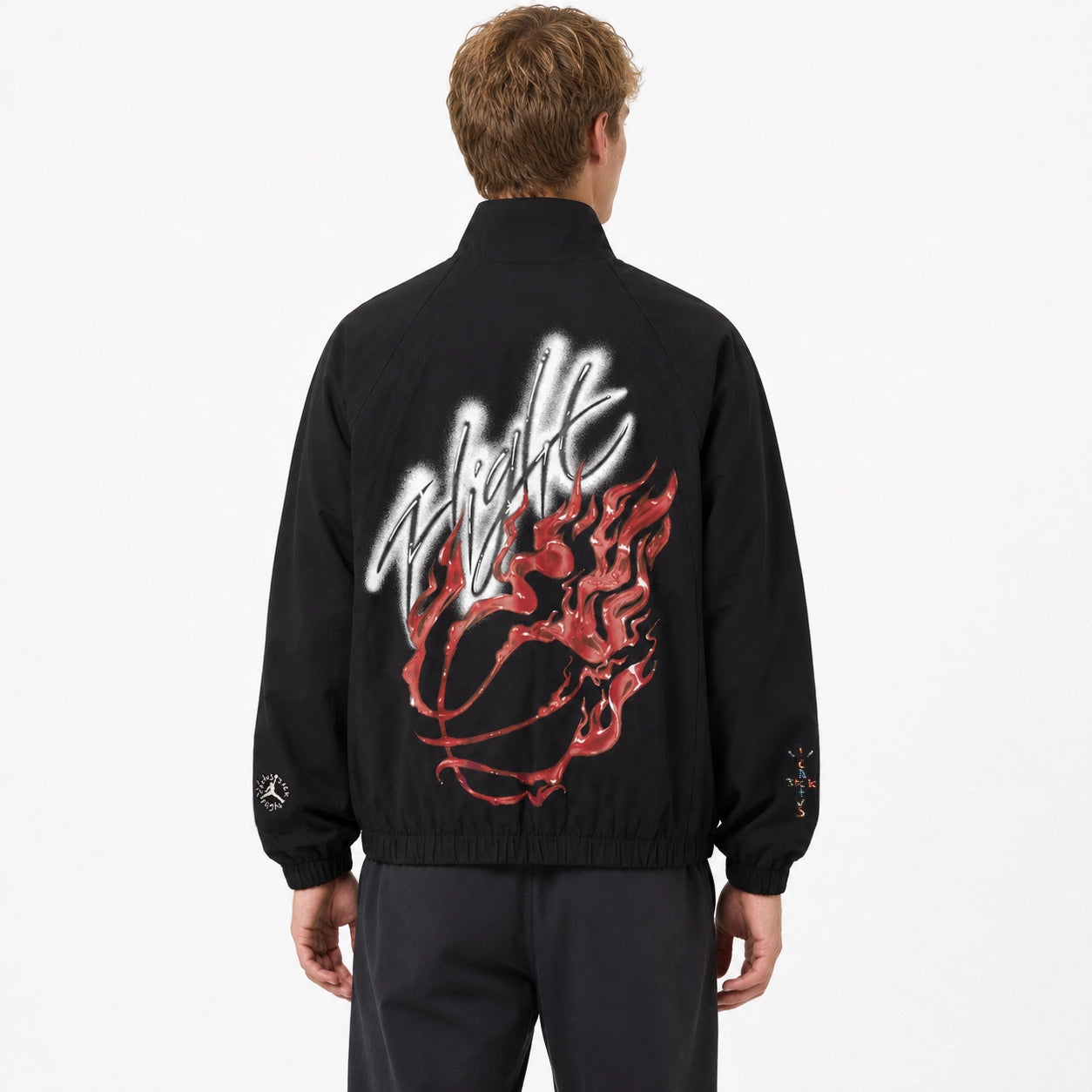 Travis Scott x Air Jordan Woven Jacket Black