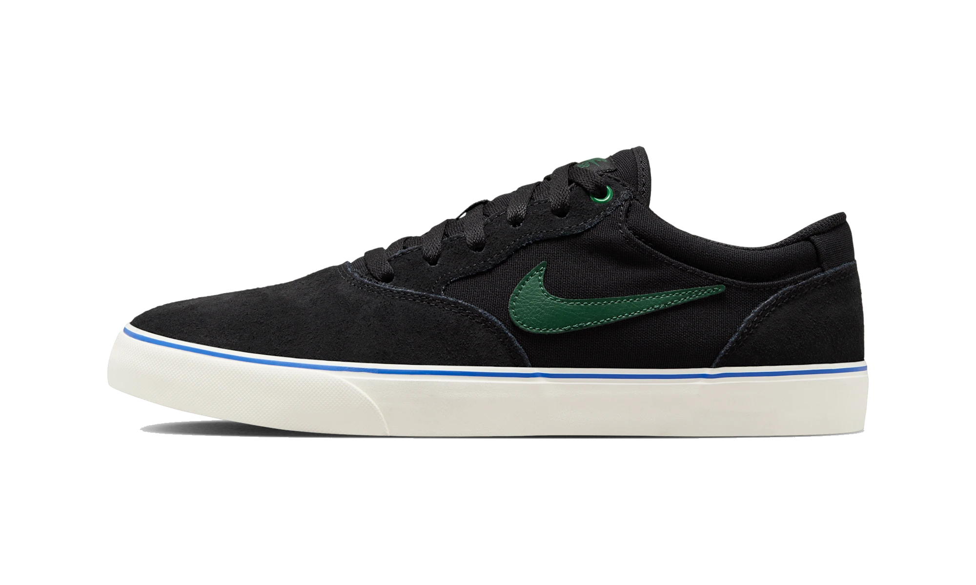 Nike SB Chron 2 Skate Shoe Black/Sail/Racer Blue/Fir