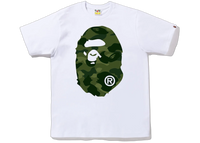 BAPE Color Camo Big Ape Head T-Shirt White Green