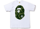 BAPE Color Camo Big Ape Head T-Shirt White Green