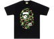 BAPE ABC Camo Big Ape Head T-Shirt Black Green