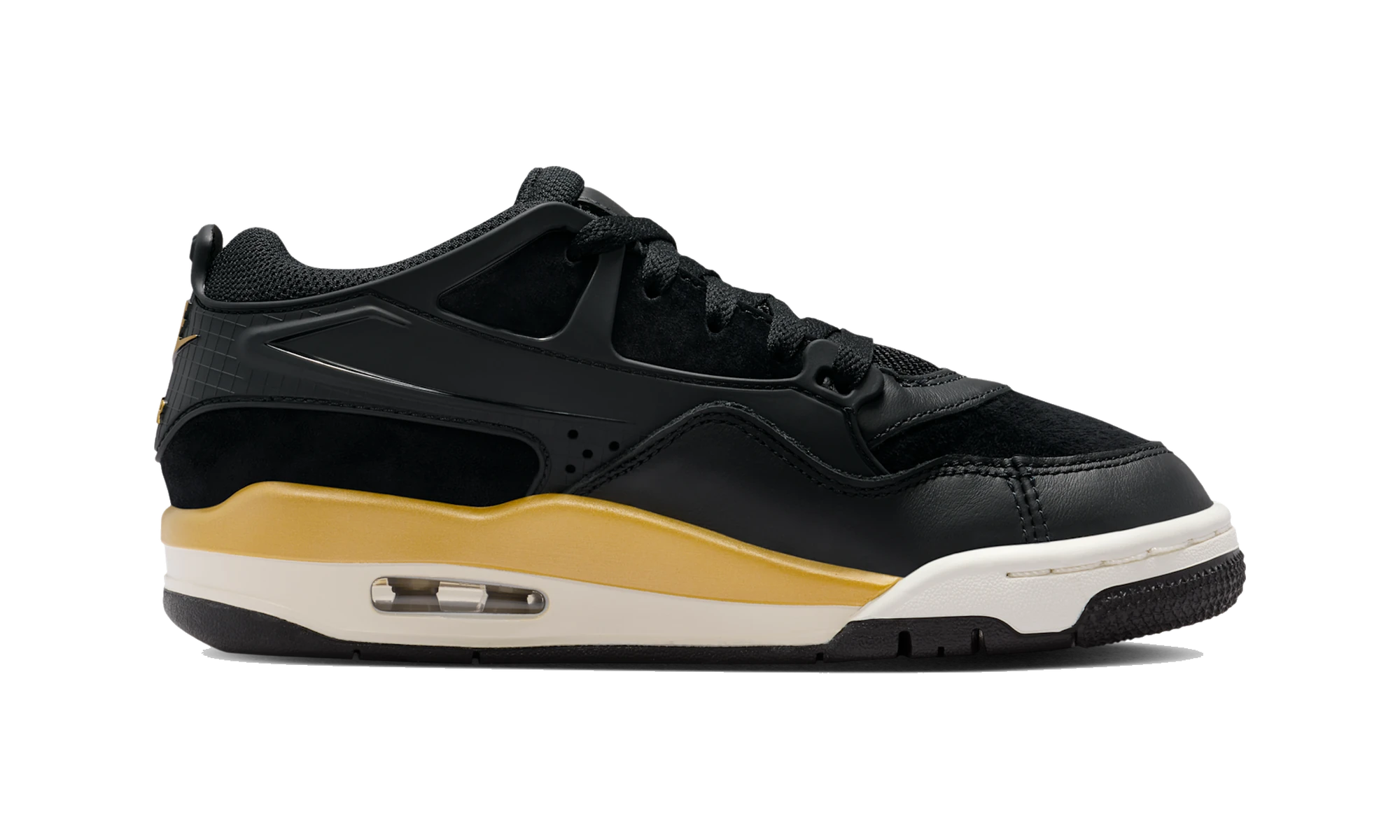 Air Jordan 4 RM Black/Sail/Team Gold/Metallic Gold