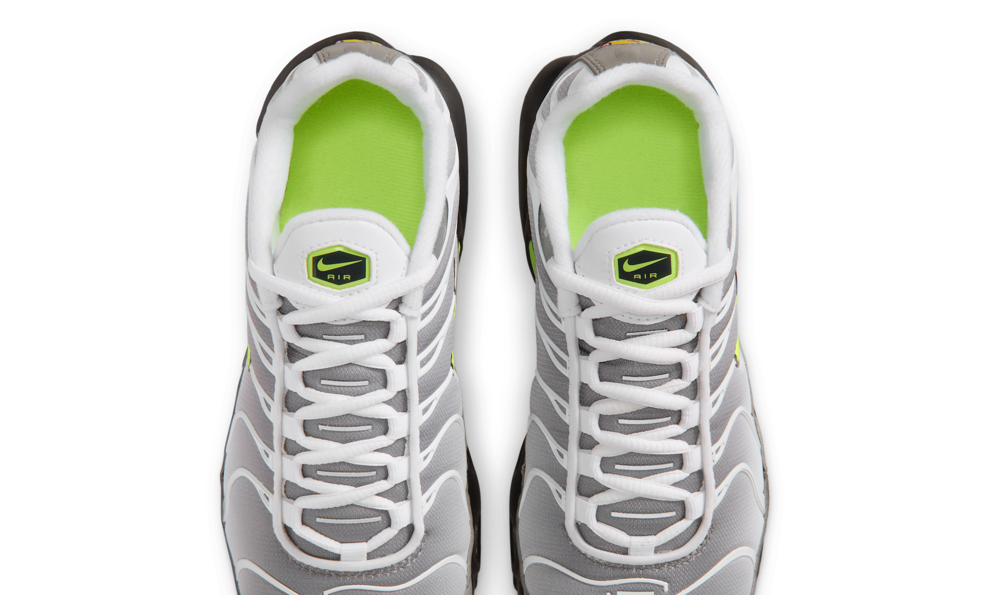 Nike Air Max Plus White/Pearl Grey/Black/Neon Yellow