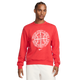 Nike Standard Issue Men's Dri-FIT Basketball Crew-Neck Sweatshirt University Red/Heather/Pale Ivory