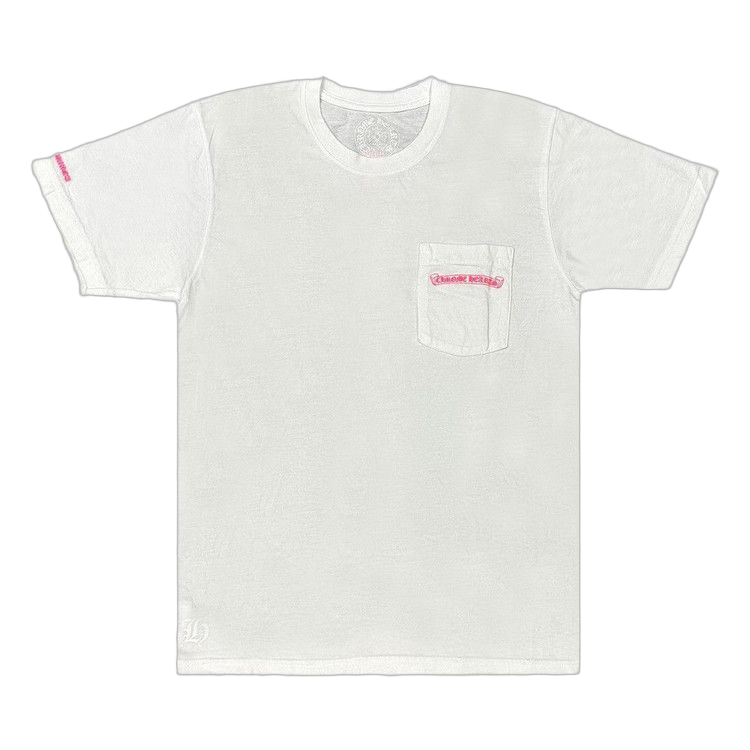Chrome Hearts Made In Hollywood Pocket T-Shirt White/Pink