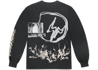 Travis Scott Cactus Jack For Fragment Logo L/S T-shirt Washed Black