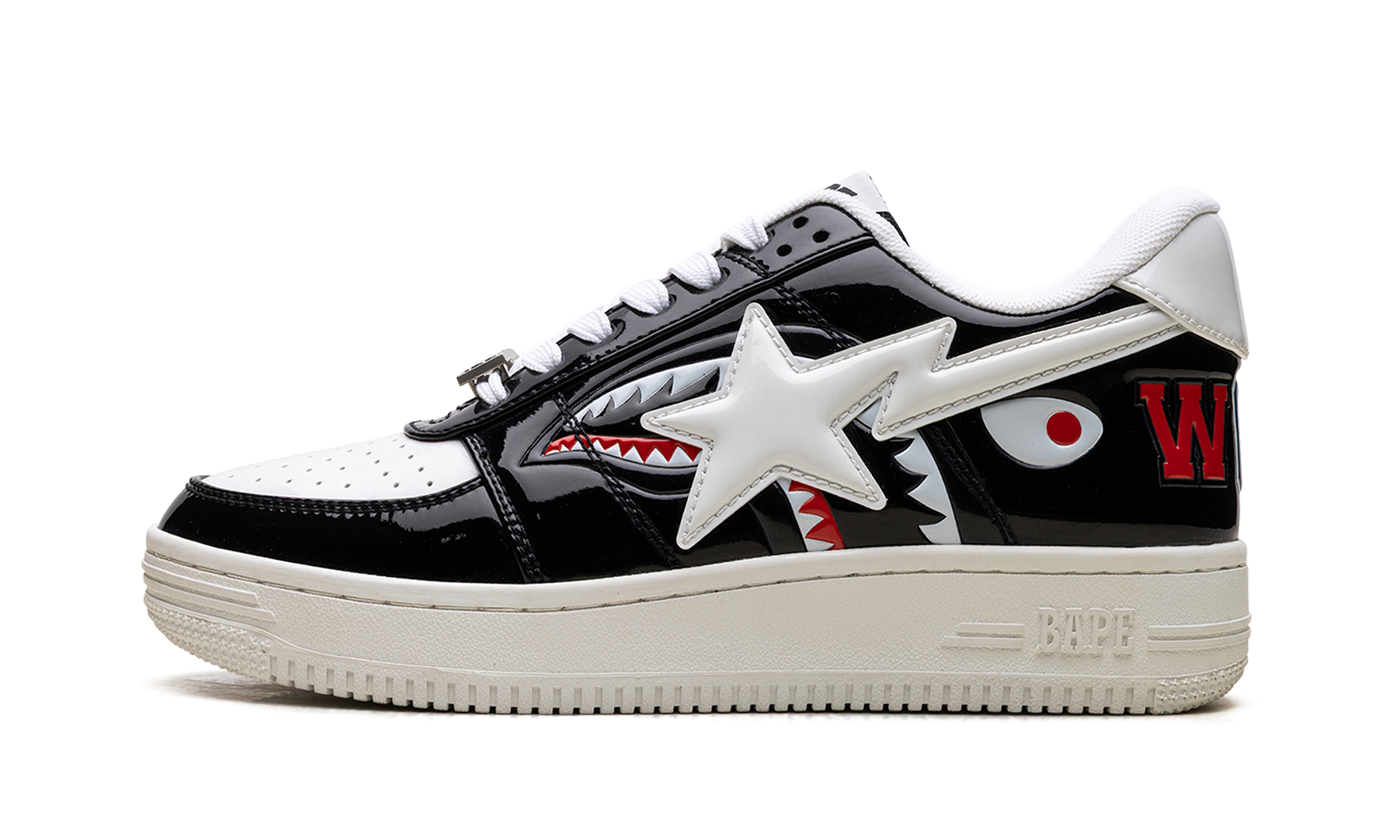 A Bathing Ape Bape Sta Low Color Block Shark Black